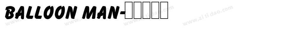 balloon man字体转换